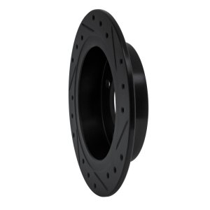 Nissan NX Brake Rotor (1) - Rear Left - R1 Concepts - Drilled & Slotted - Black - `91-`06